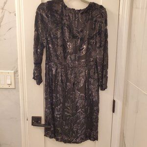 The J. Peterman Company, Starburst Appliqué Dress, Size 2
